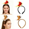 thumbnail image 2 of Horse Theme Headpiece Plush Doll Hairband For Adult Kids Costume Accessory Year of Horse Hairhoop for Festival Event, 2 of 8