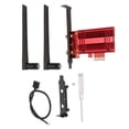 thumbnail image 2 of Tarjeta de red Gigabit adaptador PCIE inalámbrico 52 24G 58G para Windows10 11 64 bits para computadora ANGGREK Otros, 2 of 8