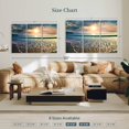 thumbnail image 4 of Elephant Stock Large Sunset Wall Art - Beach Multi Panel Canvas - 57" x 36", 4 of 8