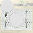 thumbnail image 3 of Ambesonne Green Place Mats Set of 4, Polka Dots Hearts, Standard Size, Almond Green, 3 of 6