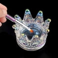 thumbnail image 3 of Soporte para bolígrafo Crown Nail Art, soporte para bolígrafo 2 en 1 y mini cuenco de vidrio en polvo líquido acrílico para Nail Art, 3 of 5