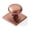 Antique Copper, variant on 2 Pack 1-1/2 Inch Diameter Antique Brass Cabinet knobs with Backplate,Vintage Backplate for Cabinet knobs and Drawer knobs, Bi-Fold Door Knobs