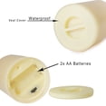 thumbnail image 6 of Outdoor Indoor Flameless LED Battery Operated Pillar Candles with Timer 3"(D)x4"(H), 6 of 7