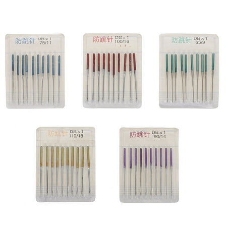 PAMINGONO Sewing Fixed Needle Sewing Machine Needles Metal Assorted Color 50pcs