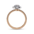 thumbnail image 4 of AFFY Solitaire Engagement Ring | Center 8X6MM Oval Cut Lab Created Moissanite Promise Rings For Women In 14K Solid Rose Gold Jewelry Gift for Her, Ring Size 9.5, 4 of 5