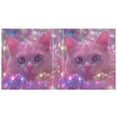 thumbnail image 2 of 2 Pcs Cat with Light Hardcover 3 Ring Binder 1.5” Round Rings Binder Organizer Letter Size Paper Pockets School Office Supplies, 2 of 9