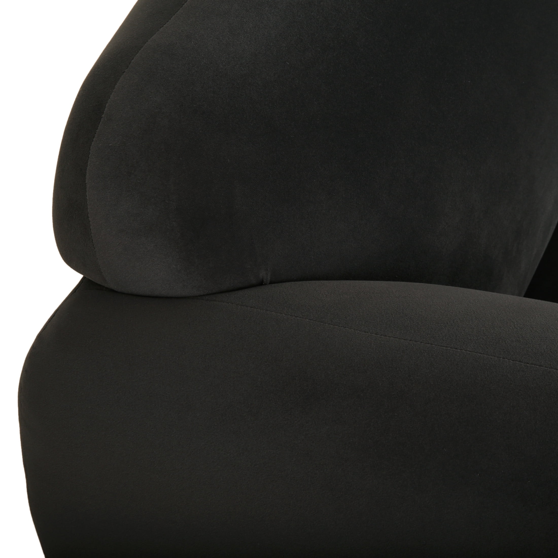 Christopher Knight Home 50" Modern Fabric Loveseat Sofa for Living Room or Office, Dark Gray