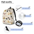 thumbnail image 4 of Naloa Cartoon Chickens Canvas Backpack for Men Women Rucksack Casual Travel Daypack College Tote Satchel Bookbag for Teens-Small, 4 of 7