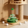 thumbnail image 5 of 3-Layer Interactive Cat Toy Tower with Spring Ball, 24.5cm/9.65in Cat Playground for Indoor Cats, Durable PP Cat Track Toy with Rolling Balls for Mental Stimulation (Size/Colour as Pictured), 5 of 6