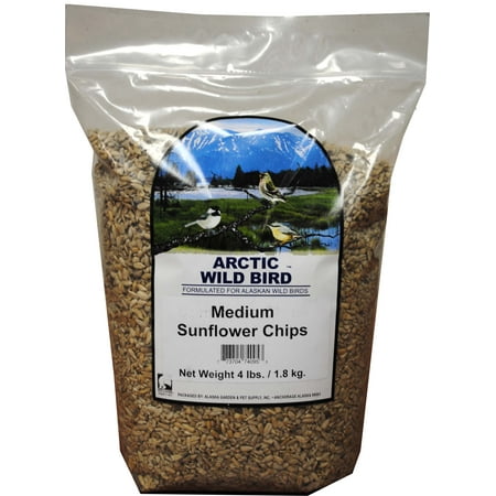 Denali Seed Arctic Sunflower Chips Medium 4lb for Wild Birds