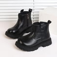 thumbnail image 7 of CYRBOKO Girls Ankle Boots, Non-slip Holiday Casual Winter Girls Booties Girls Shoes Black Size 2.5 (Big Kids), 7 of 7