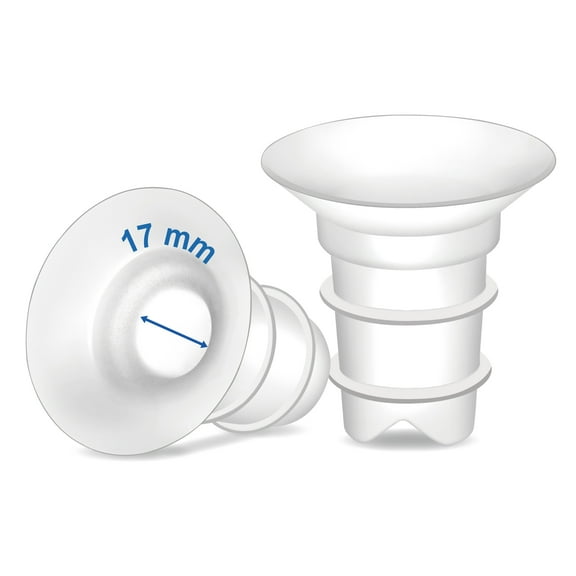 Maymom Flange Inserts 17mm Compatible with Spectra, Medela 24mm Shields, Momcozy S9 Pro/S12 Pro, Willow Wearable Cup. Compatible with Medela Freestyle, Harmony, to Reduce 24mm Down to 17mm; 2pc