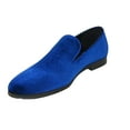 thumbnail image 4 of Mens Santino Luciano Shoes Soft Velvet Slip on Loafer Formal C351 Royal Blue, 4 of 7
