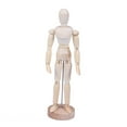 thumbnail image 4 of OULII Sculptures Home Decor Wooden Joints Person Model Beige Drawing Aid Friendship 1Pcs, 4 of 8