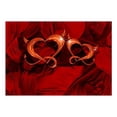 thumbnail image 3 of Tiptophomedecor Abstract Wallpaper Wall Mural - Two Hearts, 3 of 4