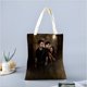 thumbnail image 2 of Twilight Bolso de tela con estampado de lienzo para mujer, bolsa de compras reutilizable y estética, con cremallera interior, regalo para mujer,40*45cm., 2 of 6