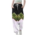 thumbnail image 1 of Odeerbi 3-14 Años Para Niños Pantalias de Chándal Bloque de Color Atletismo Atletismo Jogigador Pantalones Caderas Elásticas de La Cintura Con Cordón Con Bolsillo, 1 of 5