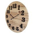 thumbnail image 6 of Better Homes & Gardens Wood Planks Clock, Natural Stain Finish, WMC222N, 6 of 6