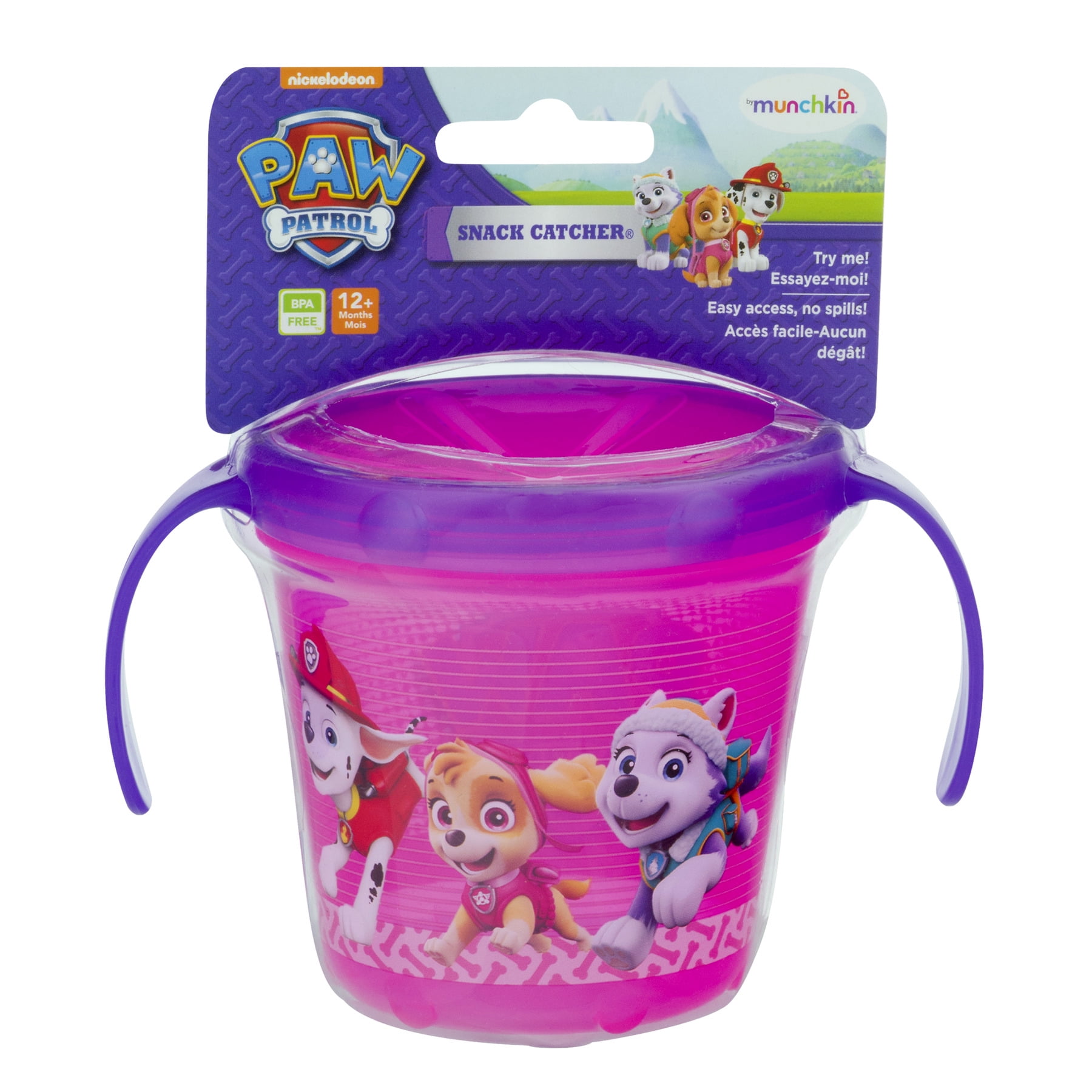 Munchkin Paw Patrol Snack Catcher Snack Cup Pink Walmart