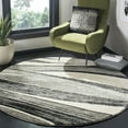 thumbnail image 3 of SAFAVIEH Retro Travis Abstract Runner Rug, Light Grey/Ivory, 2'3" x 11', 3 of 11