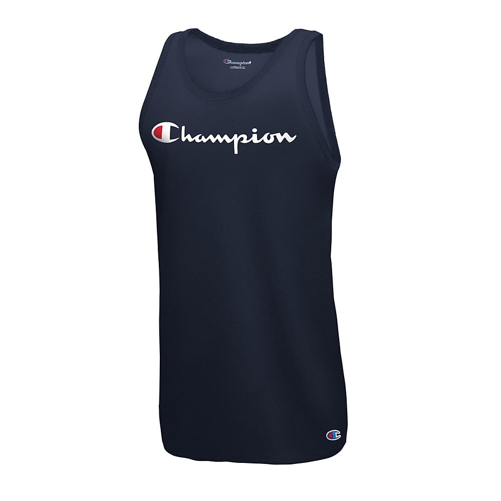 Champion Champion Men's Classic Script Logo Jersey Mens Tank Top, Sizes S2XL, Sleeveless T