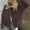 *Brown, variant on Cardigan Sweaters for Women, Long Sleeve Button Up Crewneck Crop Cardigan ,Sweater Cute Knitwear Clothes Yellow,Womens Plus M