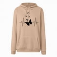 thumbnail image 6 of Towmus Sweat Shirts for Womens Cute Graphic Print Love Heart Pullover Tops Drawstring Hoodie Casual Teens Girls Coats, 6 of 6