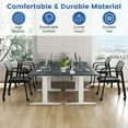 thumbnail image 2 of Gymax 12 Pcs Chaises de Conférence Empilables Chaise en Maille pour Bureau Invité Salle d'Attente Roues, 2 of 9