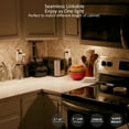 thumbnail image 5 of Leetdud Under Cabinet Lighting Plug In, 32'' 2pcs,3 Color 3000K/4000K/5000K,Linkable AC120V Ultra Slim, Super Bright Under Counter Light For Kitchen, Cupboard, Sink Light, Shelf Light, 5 of 13
