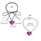 thumbnail image 3 of Acrylic Heart-Shape Aesthetic Necklace Fashion Simple Clavicle Chain Women Girls Long Rope Necklace Party Birthday Gift, 3 of 4