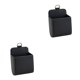 thumbnail image 1 of Sidaley Caja de almacenamiento ordenada para asiento trasero de ventilación de coche, funda para monedas de cuero PU, organizador de bolsillo, Negro 2piezas, 1 of 6