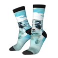 thumbnail image 1 of Lukts Swimming Cat Goggles Pattern Womens Crew Soft Moisture-wicking Socks,Moisture Control Crew Socks,Mid Calf Socks, 1 of 6
