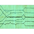 thumbnail image 1 of Ahgly Company Indoor Rectangle Solid Turquoise Blue Modern Area Rugs, 3' x 5', 1 of 4