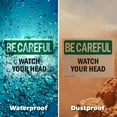 thumbnail image 6 of (2 Pack) Watch Your Head OSHA Be Careful Sign 24 Inch X 18 Inch Plastic Sign, Weather Resistant, UV Protected for Workplace, Business, and Construction Site, Made in the USA, 6 of 8
