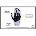 thumbnail image 2 of Stealth Padded Football Lineman Gloves – White, Battle College Lineman, Be a Villain Not a Joker with Padded Stealth Football Gloves with Padded Protection, Youth, Kids, Men, Boys, Small to XXL Sizes, 2 of 7
