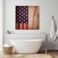 thumbnail image 3 of American Flag Vintage Wall Art Painting on Canvas, Farmhouse Baseball Blue Red Canvas Art Home Prints Wall Art Framed Modern Artwork for Living Room Bedroom Wall Decor 12x12in, 3 of 9