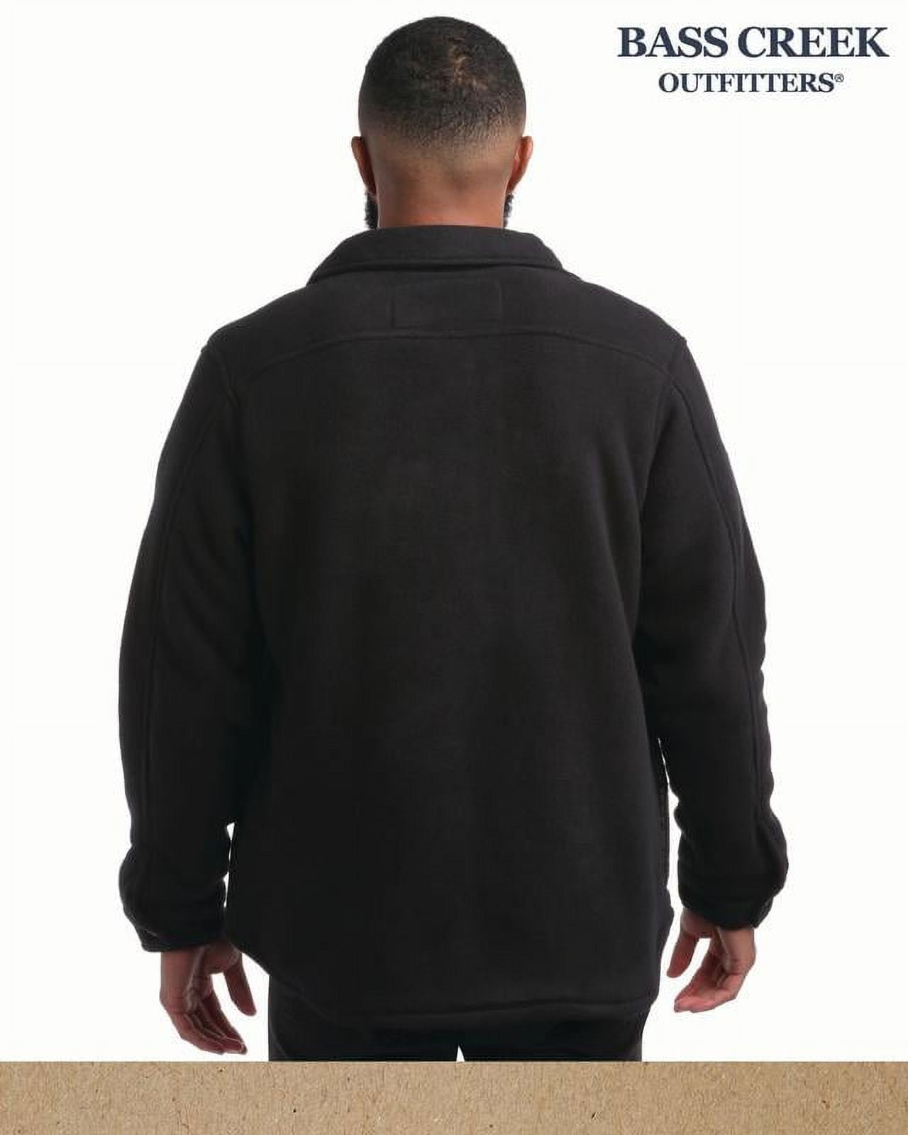Bass Creek Outfitters Men's Shirt Jacket - Heavy Duty Polar Fleece