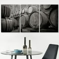thumbnail image 2 of wall26 Canvas Print Wall Art Set Retro Vintage Black &amp; White Wine Barrels Drinks &amp; Cocktails Food Photography Scenic Realism Decorative Contemporary for Living Room, Bedroom, Office - 24&quot, 2 of 5