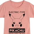 thumbnail image 3 of Pokémon - Electric Type Pikachu - Youth Girls Short Sleeve Graphic T-Shirt, 3 of 5