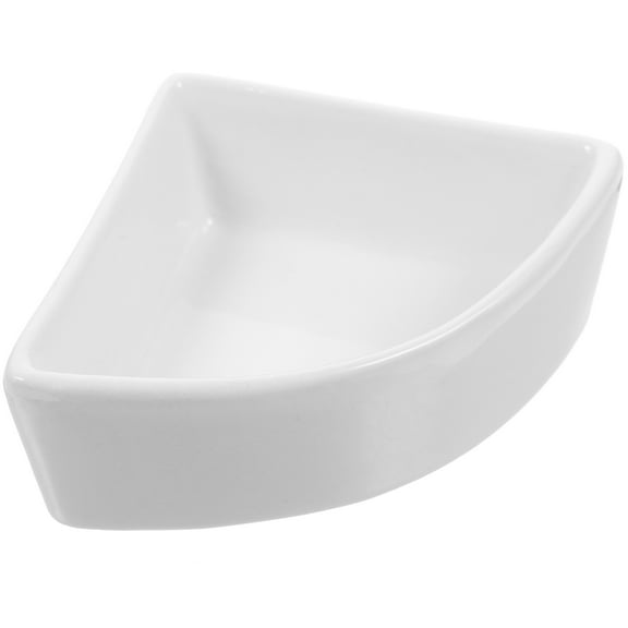 ROSENICE  Hamster Feeding Bowl Triangle Guinea Pig Pet Drinking Clear Water Bottle White