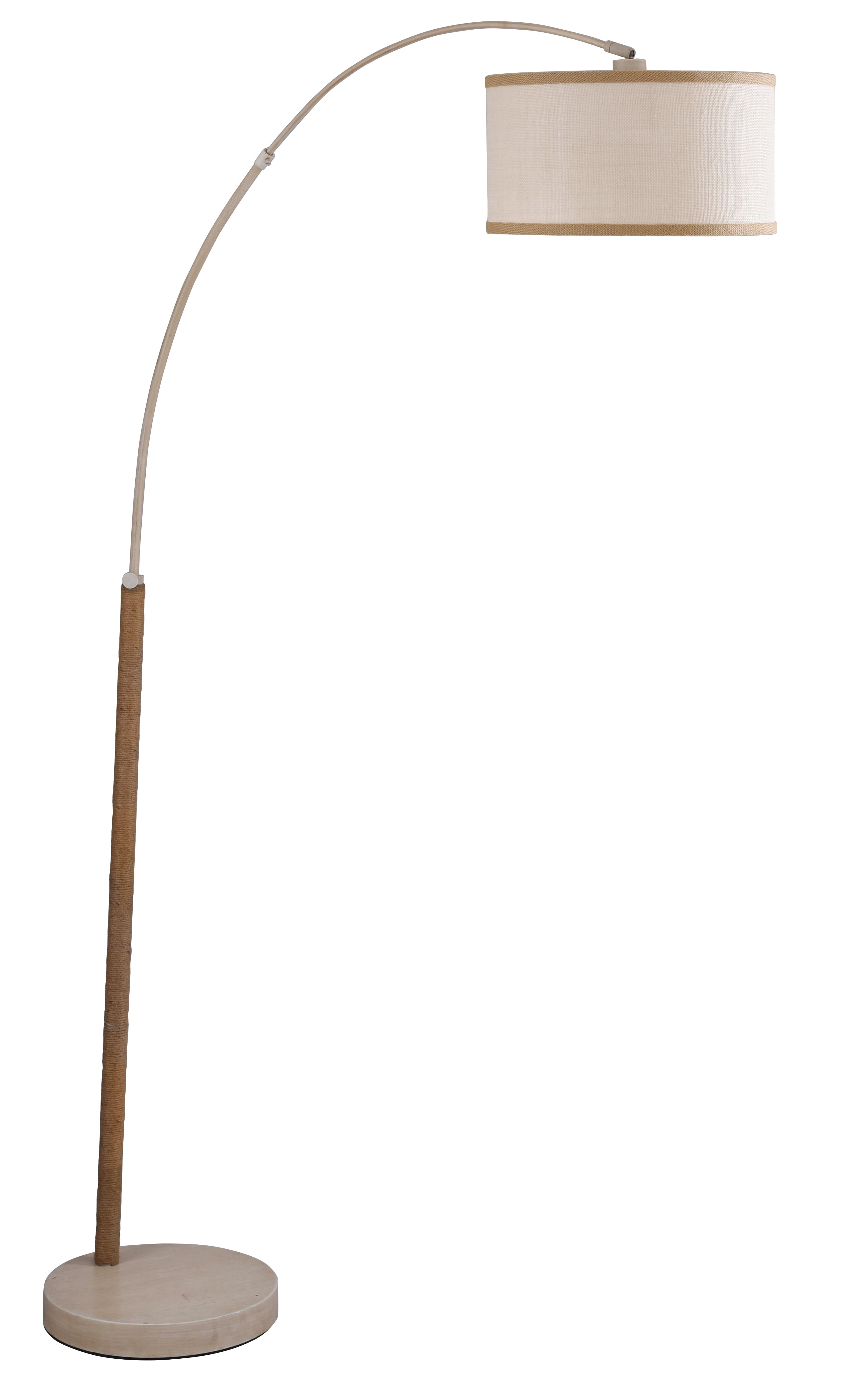 Better Homes Gardens Overarching Steel Floor Lamp White Washed Finish
