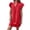 Red, variant on Summer Dresses for Women 2026 StCollar Ruffle Short Sleeve Solid Loose Pullover Shift Dress