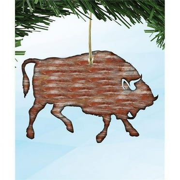 Designocracy 99212-O Buffalo Wooden Ornament