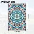 thumbnail image 7 of Yuyamidu Boho Mandala Flower Workout Golf Towel Boho Flowers Golf Ball Cleaning Towels Absorbent Coral Velvet Towel Golf Accessories, 7 of 7