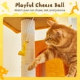 thumbnail image 6 of MWPO 63.8" Multi-Level Cat Tree with Condo and Scratching Post Tower, Yellow, 6 of 9
