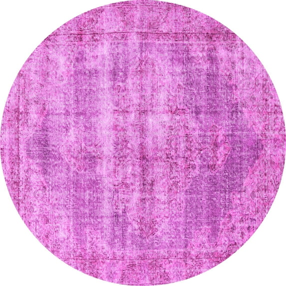 Ahgly Company Indoor Round Persian Pink Traditional Area Rugs, 5' Round