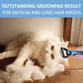 thumbnail image 6 of Dog Brush For Shedding,Pet Pro Grooming Tool,Dog Hair Brush Double-Sided Deshedding Dematting Tool, Undercoat Rake for Dogs & Cats, Extra-Wide Dog Grooming Brush & Deshedder Comb for Long Hair, 6 of 6