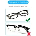 thumbnail image 2 of Nogis Soft Nose Pads Self Adhesive Non-Slip Eyeglass Nose Pads, Thin Nosepads for Eyeglasses Sunglasses Glasses,20Pairs, 2MM Black Color, 2 of 9