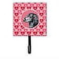 thumbnail image 2 of Flat Coated Retriever Hearts Love and Valentines Day Portrait Leash or Key Holder, 2 of 2