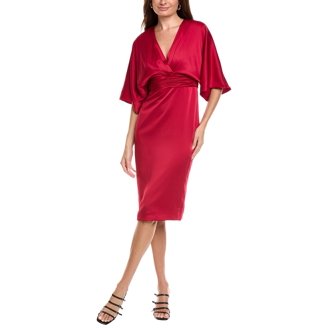 Theia womens Rosalie Velvet Cocktail Dress, 12, Red - Walmart.com